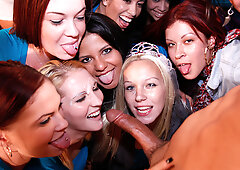 Bachelorette Party Turns Into Blowjob Group Sex