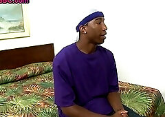 Black bottom assfucked by IR tattooed stud after casting