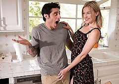 Blonde Widow Wants Her Stepson's Cock, Scene #01