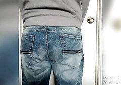 Despairing Male Has An Accident in His Shorts