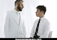 MissionaryBoyz - Young Missionary Boy Gives A Priest A Cum Facial