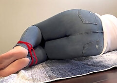 Amb3r Lynn Tied Up And Made To Pee Her Sexy Jeans - Verified Amateurs