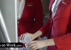 Elena Koshka - Quicky On The Plane With The Air Hostess