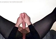 Crossdresser masturbation, euro, average body