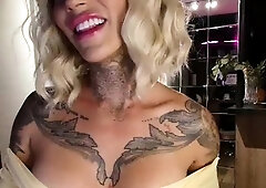 MILF Blonde fucked by Big Cock on her Big Tit