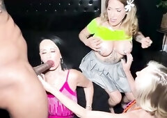 Rita Daniels, Foxxy Darlin & Melissa Johnson Every take a BBC spunk flow previous to their vacation overseas