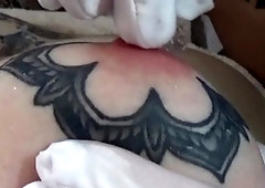 Sucks Hooters Strapping Tight Snatch - Inked Lesbians Sex