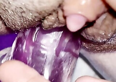 Pounding My Creamy Vagina Fast With My Vibrator
