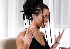 We Like Girls! Kira Noir and April Olsen! A dream match! Bree Mills interview both girls before they engage is lovely lesbian action! Ebony and white 
