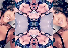 Deep throat action with a Mexican trans babe