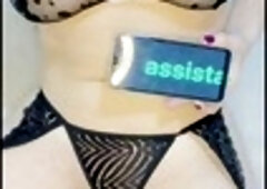 Amateur Brazilian brunette with huge natural boobs bouncing in close-up