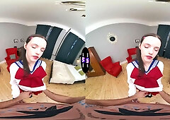 Dakota doll's costume play taunt ends with hard Doggy Style - tmwvrnet