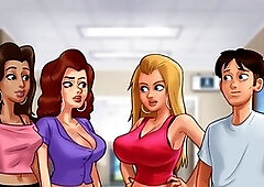 Stepmom Debbie gets a hot rubdown in summertime saga by MissKitty2K