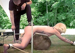 Naughty Slave Submissive In Bondage Sex Game