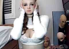 Emily's Masks END! Unmasking from female doll mask Nancy! But there's one more masked gal inside!