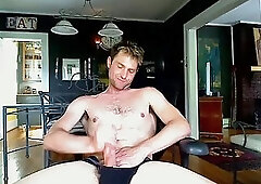 Whacking off through panties