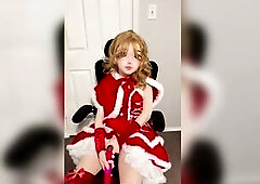 Double Kigurumi Mask Christmas Outfit Vibrating