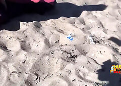 Group Sex on the Beach of Russian Amateur Swingers