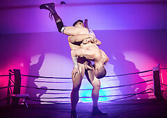 Skyy Knox and Malik Delgaty wrestling and fucking