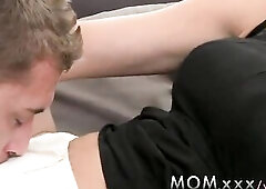 MAMMA Aged Blond with Swollen Breasts enjoys a admirable Banging