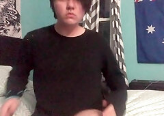 Ftm Stuffs Himself Raw With Fav Dildo