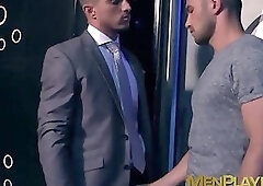 Classy executive hunk Dato Foland fucked hardcore in 3way