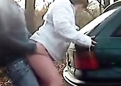 Roadside Fuck and Creampie