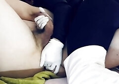 Guts, oral job, femdom handjob