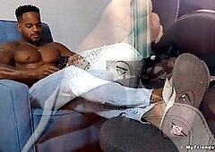 Worship, jean feet worship, black feet