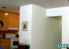 Old gays fuck during massage