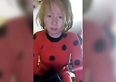 Miraculous Ladybug skin taut dress (showing off booty)