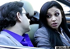 Anna Lovato, Audrey Bitoni and Carolyn Reese 3 sexy milfs glammed up in underware nylons with high heels, and they share 2 jocks Danny Wylde and Paul 