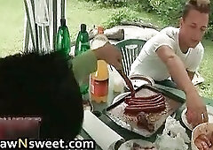 Extreme hardcore gay barbecu