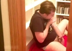 POV of catching soft slut Finn Phillips jerking off in the closet