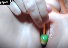 Hot Indian Girl Put Lollipop In Her Shaved Pussy - Village Girl