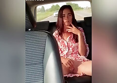 Desi Indian Touching Herself In The Car