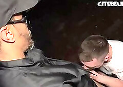 Giving a nice blowjob