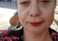 I come back from a party and I run into a fan who loves moms, I suck him on the street and he fucks my ass and cums on my face