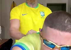 VictorS and BrunoZ rooting for Brazil