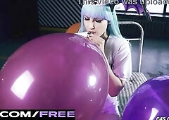 Hawt Teen Dominates in Balloon Blowing Fetish