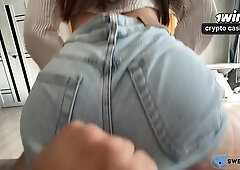 These Jeans Are Too Small For Such A Big Butt! Its Clear Why Theyre Torn. Sex In Jeans
