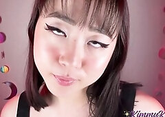 Your tractable Oriental girlfriend is mad to please u. This babe whispers the sweetest words as that babe watches u wank your consummate weenie to her