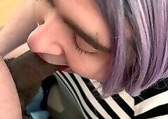 CD Sissy Katie sucking BBC again