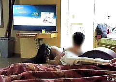 Shared wife squirts on her spouse's most excellent ally previous to receiving a creampie / Hotwife