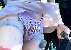 Crossdresser outdoor exhibition