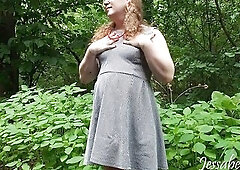 Preview: Exhibitionist trans mother I'd like to fuck Jessabelle Cox plays with herself in the great outdoors