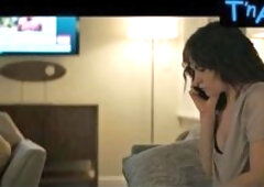 Lily James Underwear Scene  in Relay