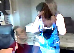 Large Boobed Brunette hair gives me a consummate POV Titty Stroke