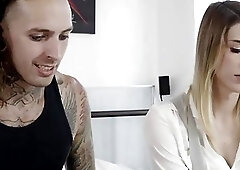 Tranny Casey Kisses and her hot bf Ruckus last anal fuck