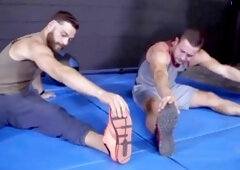 thick bone grizzlies barebacking and hammering in car garage